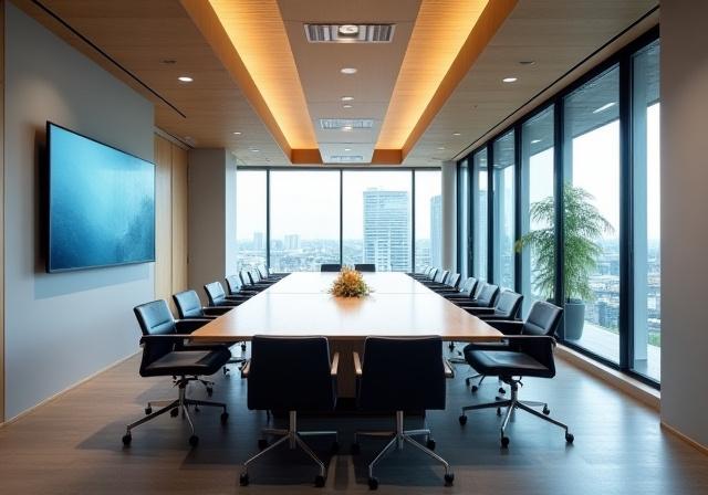 Shinrai Partnersのモダンなオフィス会議室